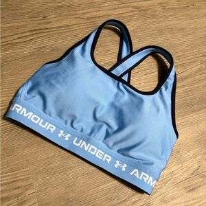 Under Armour crossback Light Blue Sports Bra size M